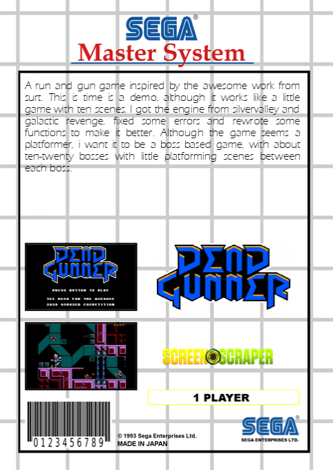 Dead Gunner (Homebrew) — Box back